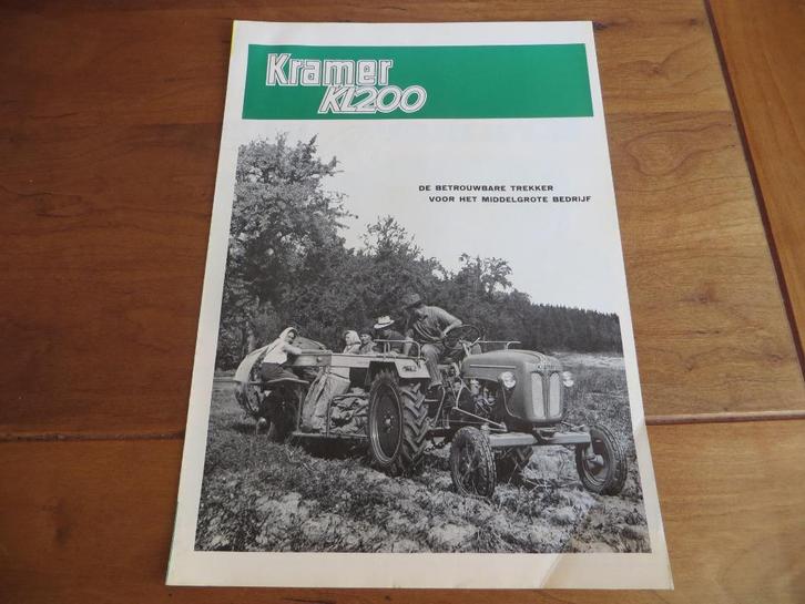 NL Folder Kramer 350 Export landbouwtrekker 1964, Boeken, Auto's | Folders en Tijdschriften, Zo goed als nieuw, Overige merken