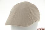 Platte pet katoen voorgevormde pet beige 57, 58, 59, 60 New, Ophalen of Verzenden, Nieuw, 58 of 59 cm (L, 7¼ of ⅜ inch), Pet