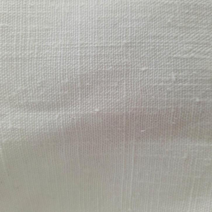 Nieuwe lap fraai geweven linnenkatoen, Hobby en Vrije tijd, Stoffen en Lappen, Nieuw, Linnen, 120 cm of meer, 30 tot 200 cm, Wit