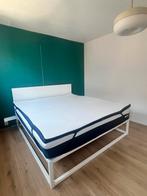 Zgan Matt Sleeps bed met matras, topper etc., Huis en Inrichting, Ophalen, Modern Design, Wit, Tweepersoons