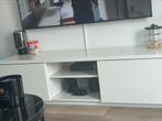 witte hoogglans tv meubel ikea, Ophalen, Gebruikt, 25 tot 50 cm, Minder dan 100 cm
