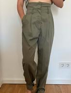 SHEIN broek – high waist, mosgroen, maat XS (34), Ophalen of Verzenden, Nieuw, Maat 34 (XS) of kleiner, Groen