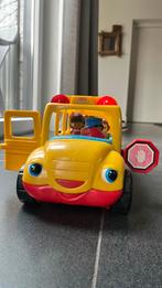 Little people Schoolbus met geluid en lampjes en 4 poppetjes, Kinderen en Baby's, Speelgoed | Fisher-Price, Met geluid, Gebruikt