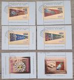 6 st Gouden Postzegels Guinea Ecuatorial, Postzegels en Munten, Verzenden, Overige landen, Gestempeld