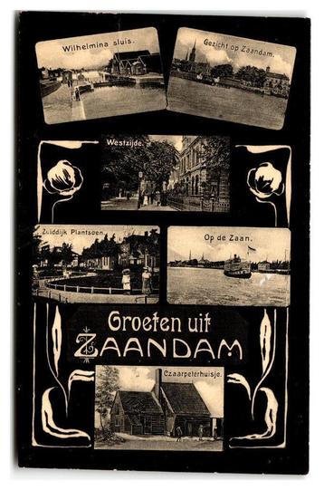 Zaandam, Groeten uit Zaandam. Art Deco beschikbaar voor biedingen
