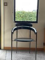 Italiaanse design stoelen, Huis en Inrichting, Stoelen, Vier, Metaal, Zo goed als nieuw, Zwart