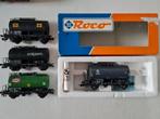 4 Roco H0 ketelwagons 46137/46142/4336/47072, Hobby en Vrije tijd, Modeltreinen | H0, Gebruikt, Gelijkstroom, Wagon, Ophalen of Verzenden
