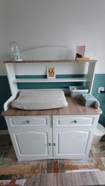 Commode wit + hout-look, Kinderen en Baby's, Kinderkamer | Commodes en Kasten, Ophalen, Gebruikt, 50 tot 70 cm, 105 cm of meer