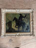 Schilderij: Ruiter te paard toon koster, Ophalen of Verzenden