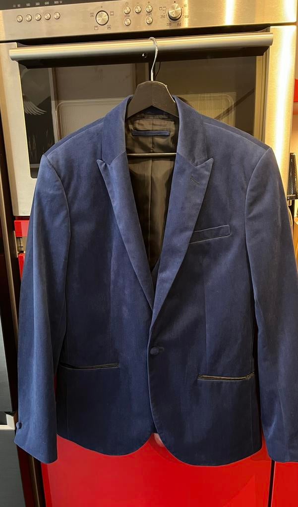 Blazer en gilet, Ophalen of Verzenden, Zo goed als nieuw, Maat 48/50 (M), Blauw