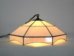 Grote hanglamp in tiffany stijl parelmoerglas lampenkap lamp, Ophalen of Verzenden