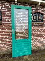 Hardhouten achterdeur 82,5x201,5cm., Ophalen, Gebruikt, 80 tot 100 cm, Buitendeur