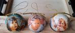 3 mooie kerstballen engeltjes, Ophalen of Verzenden, Zo goed als nieuw, Overige materialen