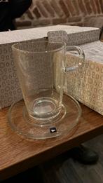 Set Theeglas met schoteltje 6 stuks Leonardo, Verzamelen, Glas en Borrelglaasjes, Ophalen of Verzenden, Nieuw, Overige typen