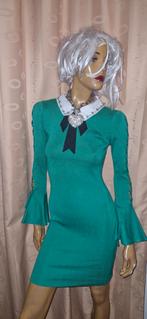 Prachtige jurk van drole de copine maat M/L groen, Kleding | Dames, Jurken, Maat 38/40 (M), Ophalen of Verzenden, Zo goed als nieuw