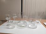 Bloemenvazen/ Glazen vaas, Huis en Inrichting, Woonaccessoires | Vazen, Minder dan 50 cm, Glas, Gebruikt, Wit