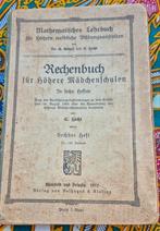 Rechenbuch für höhere Mädchenschulen (1912) –Antiek Duits, Ophalen of Verzenden, Gelezen, Overige niveaus