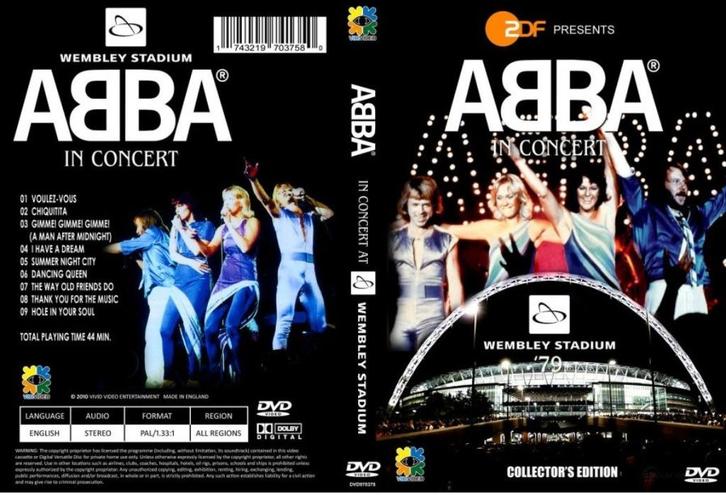 Abba live At Wembley 1979, Cd's en Dvd's, Dvd's | Muziek en Concerten, Muziek en Concerten, Alle leeftijden, Verzenden