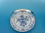 Delfts blauw bord met zilveren handvat, Ophalen of Verzenden