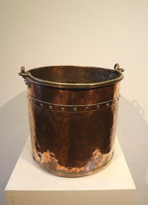 Antieke koperen blokkenbak, Antiek en Kunst, Antiek | Koper en Brons, Koper, Ophalen of Verzenden