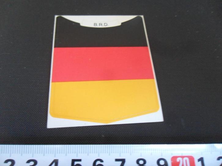 sticker Duitsland B.R.D.   vlag, Verzamelen, Stickers, Zo goed als nieuw, Bedrijf of Vereniging, Ophalen