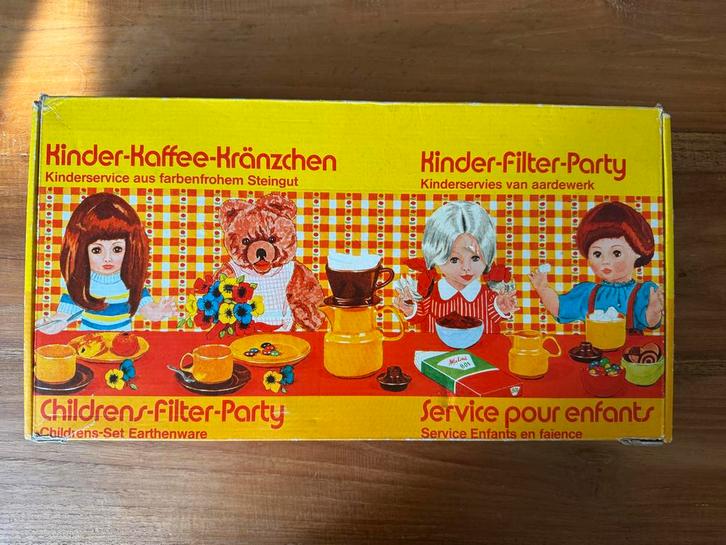 Vintage Melitta Kinder Servies, Huis en Inrichting, Keuken | Servies, Gebruikt, Compleet servies, Overige stijlen, Aardewerk, Ophalen of Verzenden