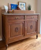 Antiek dressoir / commode marmer top, Ophalen, Zo goed als nieuw, 25 tot 50 cm, 50 tot 100 cm