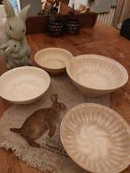 4 Beboterde Puddingvormen - Vintage Keuken, Ophalen
