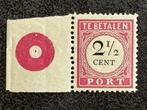 1908 NVPH P14 Port Cijfer en waarde zwart 2 ½  ct Ongebruikt, Postzegels en Munten, Ophalen of Verzenden, Nederlands-Indië