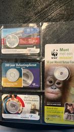 4 coincards waarvan 1 zilver, Ophalen of Verzenden, Koningin Beatrix, Euro's, Zilver