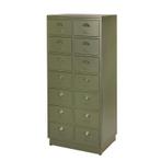 Refurbished Vintage Ladekast Retro Apotheek kast Groen IJzer, Info@dehanzeherten.nl, De Hanze Herten BV, 5 laden of meer, 100 tot 150 cm