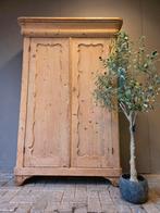 Geloogde grenen biedermeier meidenkast bezorgen mogelijk, Ophalen of Verzenden