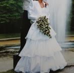 Prachtige vintage trouwjurk met bolero - Wit, Trouwjurk, Wit, Ophalen of Verzenden, Onbekend