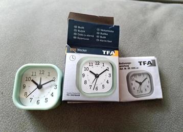 Nieuwe TFA mini wekker mintgroen met doosje beschikbaar voor biedingen