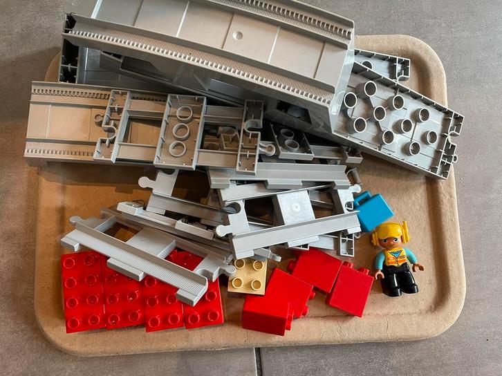 LEGO DUPLO Treinbrug & Rails (10872), Kinderen en Baby's, Speelgoed | Duplo en Lego, Gebruikt, Duplo, Losse stenen, Ophalen