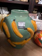Mica vaas met bananen design, 41 cm hoog, Ophalen, Overige materialen, Nieuw, Minder dan 50 cm