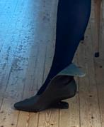 Jan Jansen khaki-groene laarzen zwevende hak mt. 41, Verzenden