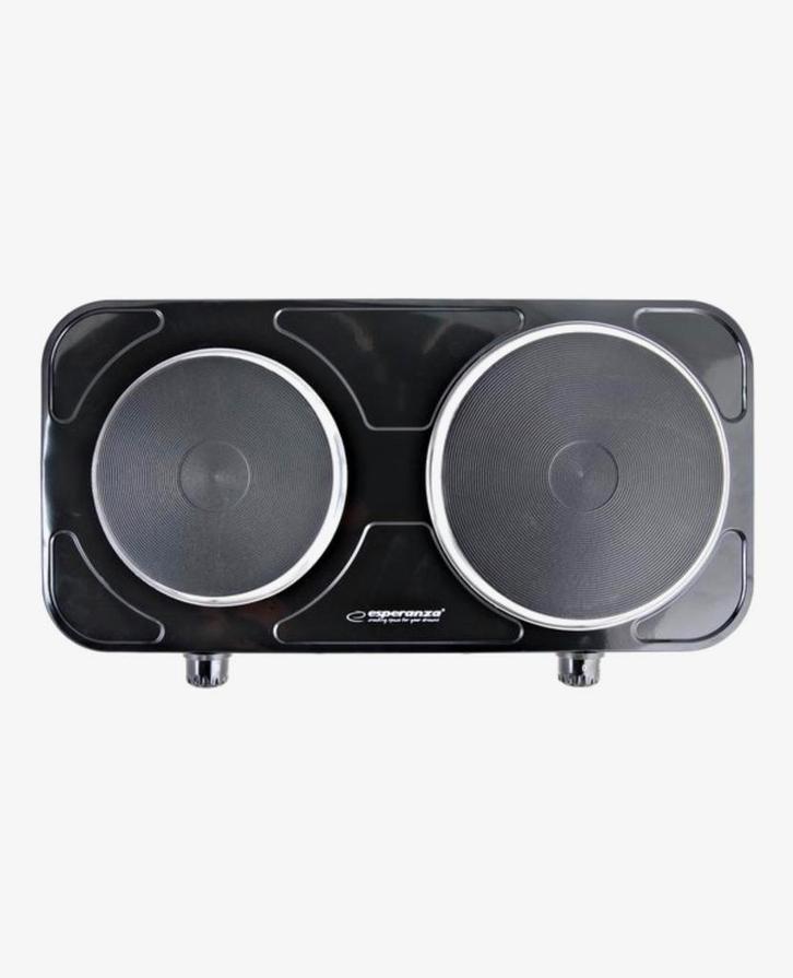 Draagbare Elektrische Kookplaat - Zwart, Witgoed en Apparatuur, Kookplaten, Zo goed als nieuw, Vrijstaand, Elektrisch, 3 kookzones of minder