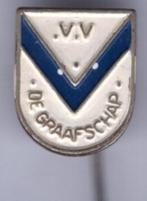 V.V. de Graafschap zilverkleurig voetbal speldje ( Z_189 ), Verzamelen, Speldjes, Pins en Buttons, Verzenden, Zo goed als nieuw