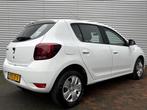 Dacia Sandero 1.0 SCe Laureate Airco Led Isofix Radio Stb 19, Stof, Met garantie (alle), Wit, Origineel Nederlands
