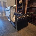 Chesterfield Brighton slaapbank - Zwart // NIEUW!, Ophalen, Klassiek, Rechte bank, 200 tot 250 cm