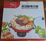Electrische Chinees fondue met grillplaat en schepnetjes, Ophalen, Gebruikt, Elektrisch, Fondueset