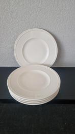 Wedgwood Windsor Ontbijtborden ribbel of glad met parel, Ophalen of Verzenden