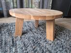 Ronde Eiken Salon/Bijzettafel, Ophalen, Minder dan 45 cm, Minder dan 55 cm, Rond