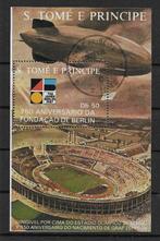 Sao Tomé en Principe Michel blok 87 gestemp. WK voetbal 1982, Ophalen of Verzenden, Overige landen, Gestempeld