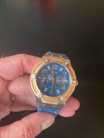 Guess denim met strass unisex horloge, Gebruikt, Staal, Verzenden, Guess