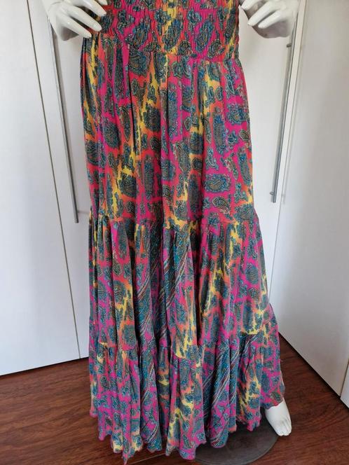 MAXI ROK ALL SIZES 100% ZIJDE BOHO/IBIZASTIJL, Kleding | Dames, Rokken, Zo goed als nieuw, Overige kleuren, Onder de knie, Ophalen of Verzenden