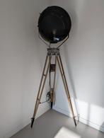 Vintage Industriële Film Lamp op Statief, Gebruikt, Ophalen of Verzenden, Glas, 150 tot 200 cm
