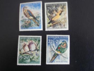 NED. ANTILLEN 1958; serie VOGELS beschikbaar voor biedingen