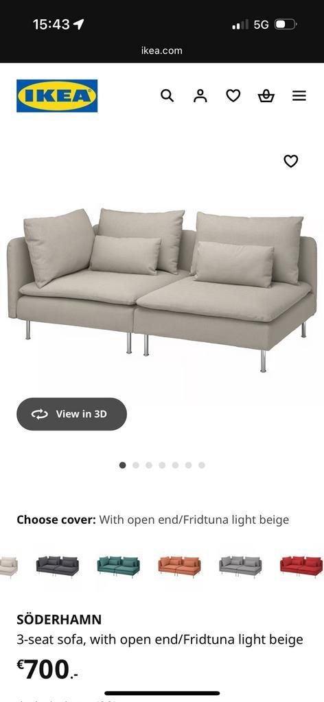 Ikea Sofa / Slaapbank / Chaises, Huis en Inrichting, Banken | Sofa's en Chaises Longues, Zo goed als nieuw, Ophalen of Verzenden